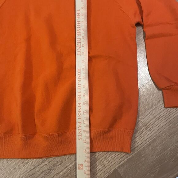 Vintage 90s JERZEES USA MADE Sweater Orange Size large - Picture 6 of 7